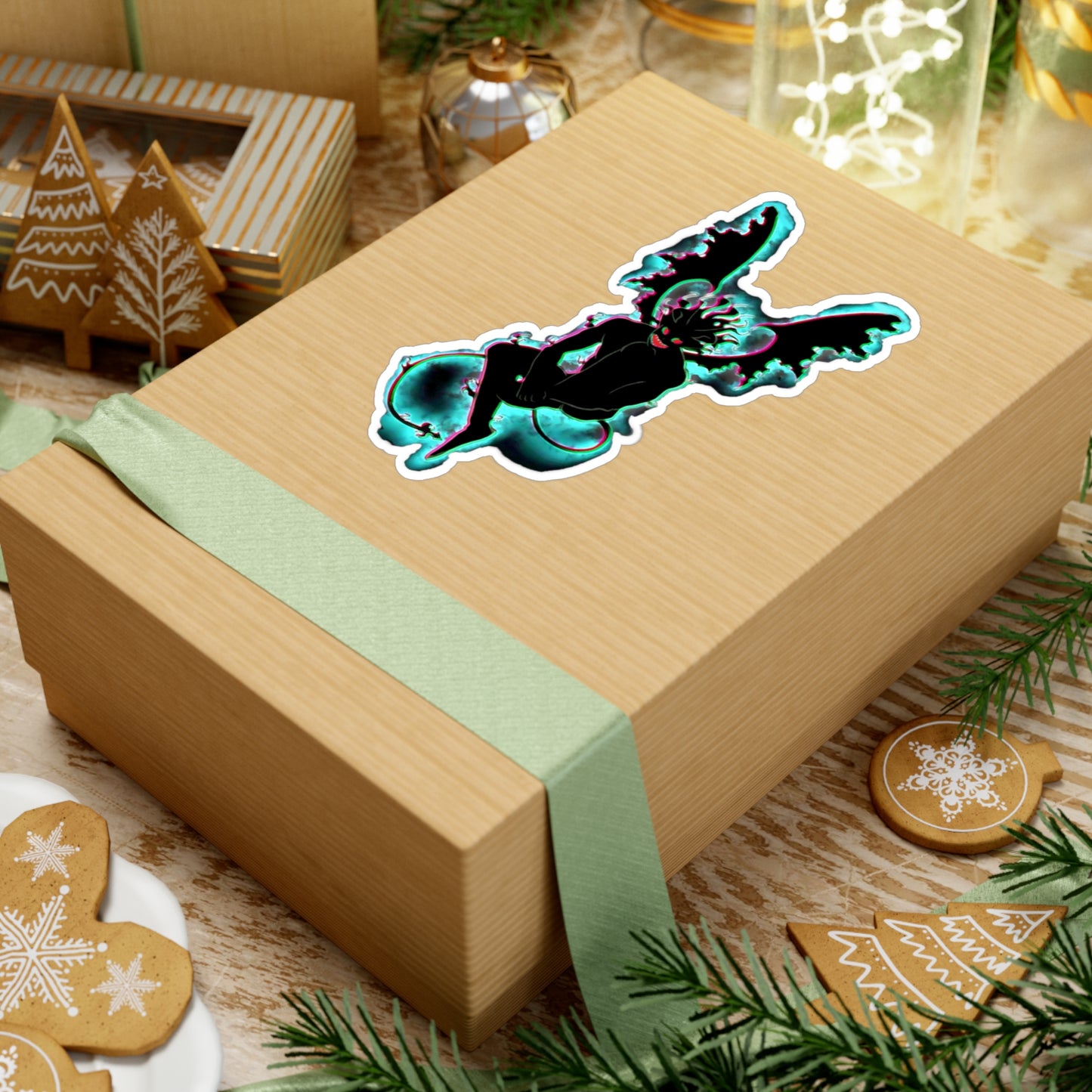 asta Demon Black Clover anti magic anime monster possession evil devil red eyes red eye asta cool anime animation graphic design big waterproof  sticker decal 