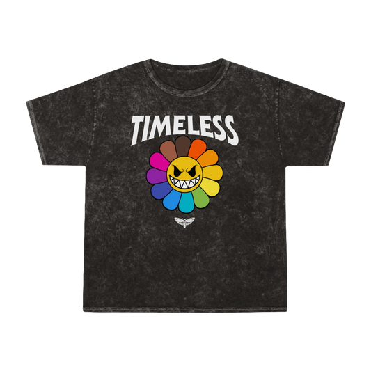 Timeless Rainbow Flower Mineral Wash T-Shirt