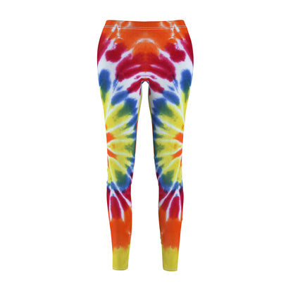 tie-dye tye-dye die-die tie die tye dye leggings capri spandex tights running yoga workout pants woman women colorful rainbow 