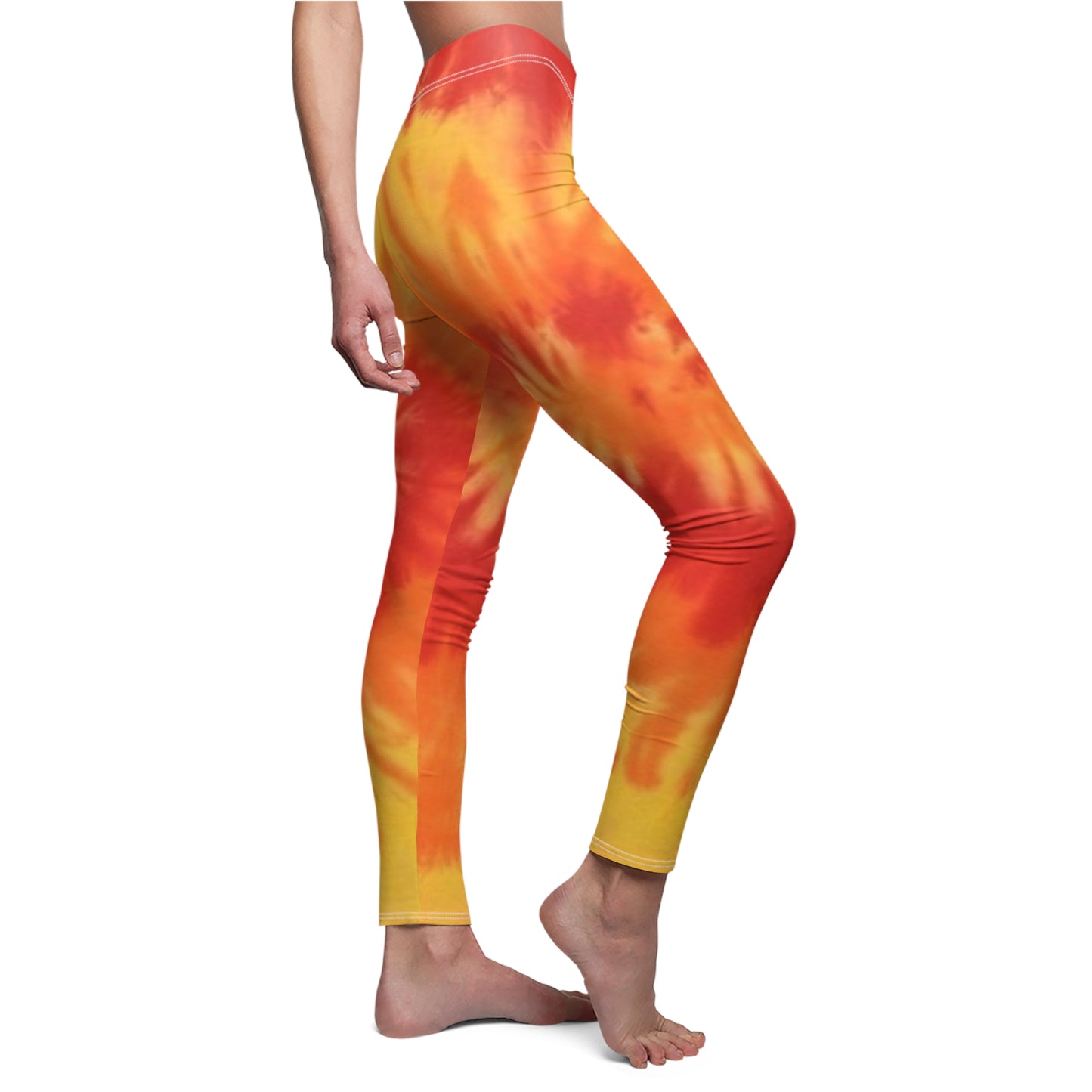 sun sunshine sunflower flame flams fire women woman girl girls tie-dye tye-die tye-dye tie-die tie die tye dye legging capris capri workout shorts pants spandex yoga colorful running 