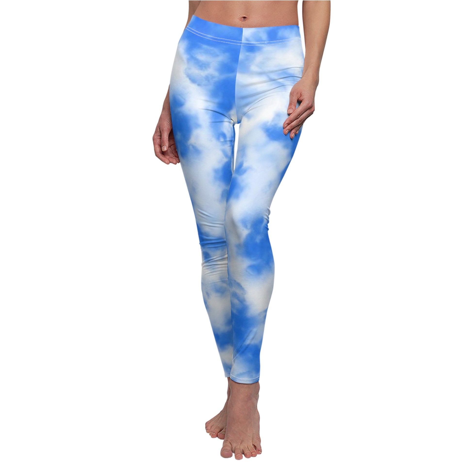 cloud sky light blue baby blue  flams fire women woman girl girls tie-dye tye-die tye-dye tie-die tie die tye dye legging capris capri workout shorts pants spandex yoga colorful running 