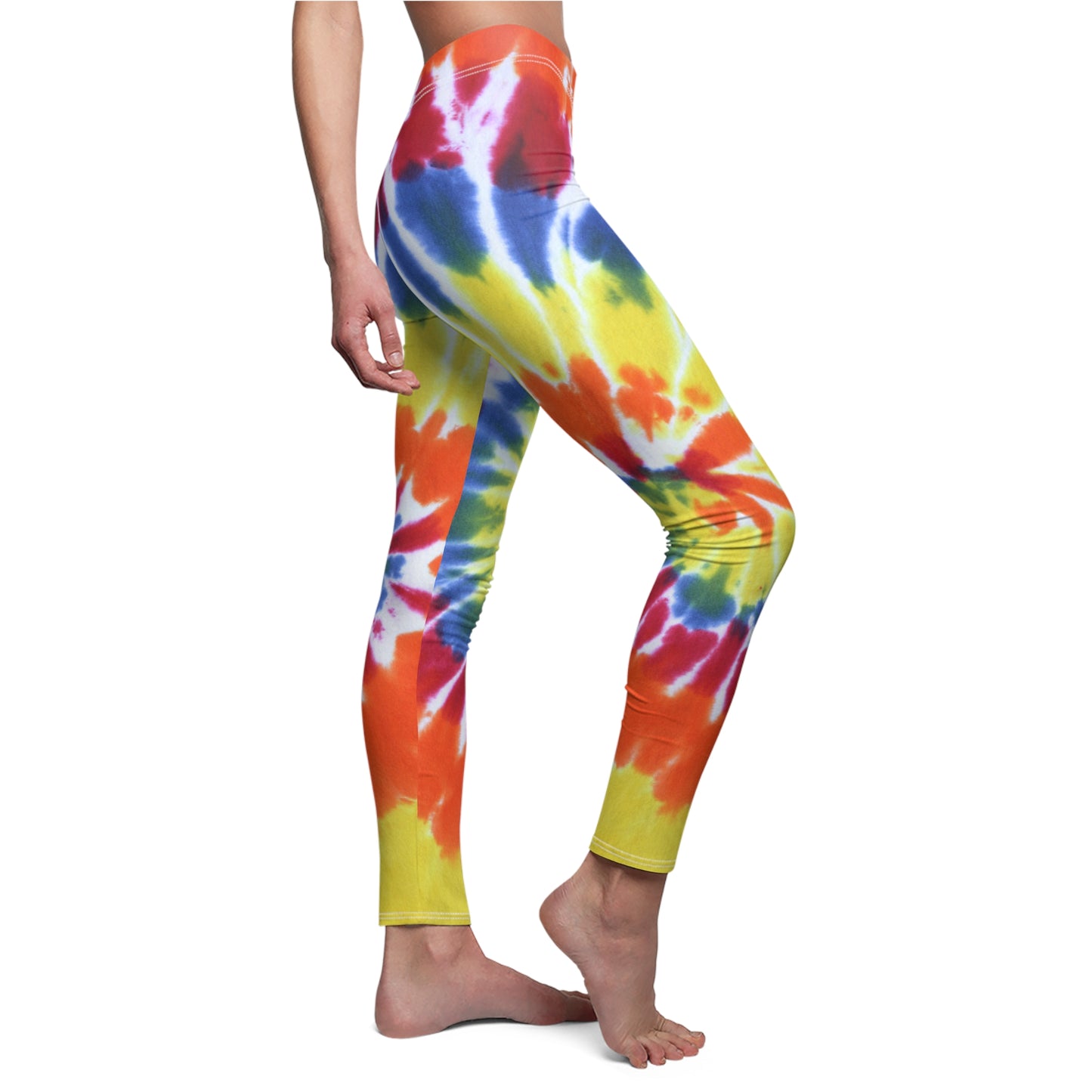 tie-dye tye-dye die-die tie die tye dye leggings capri spandex tights running yoga workout pants woman women colorful rainbow 