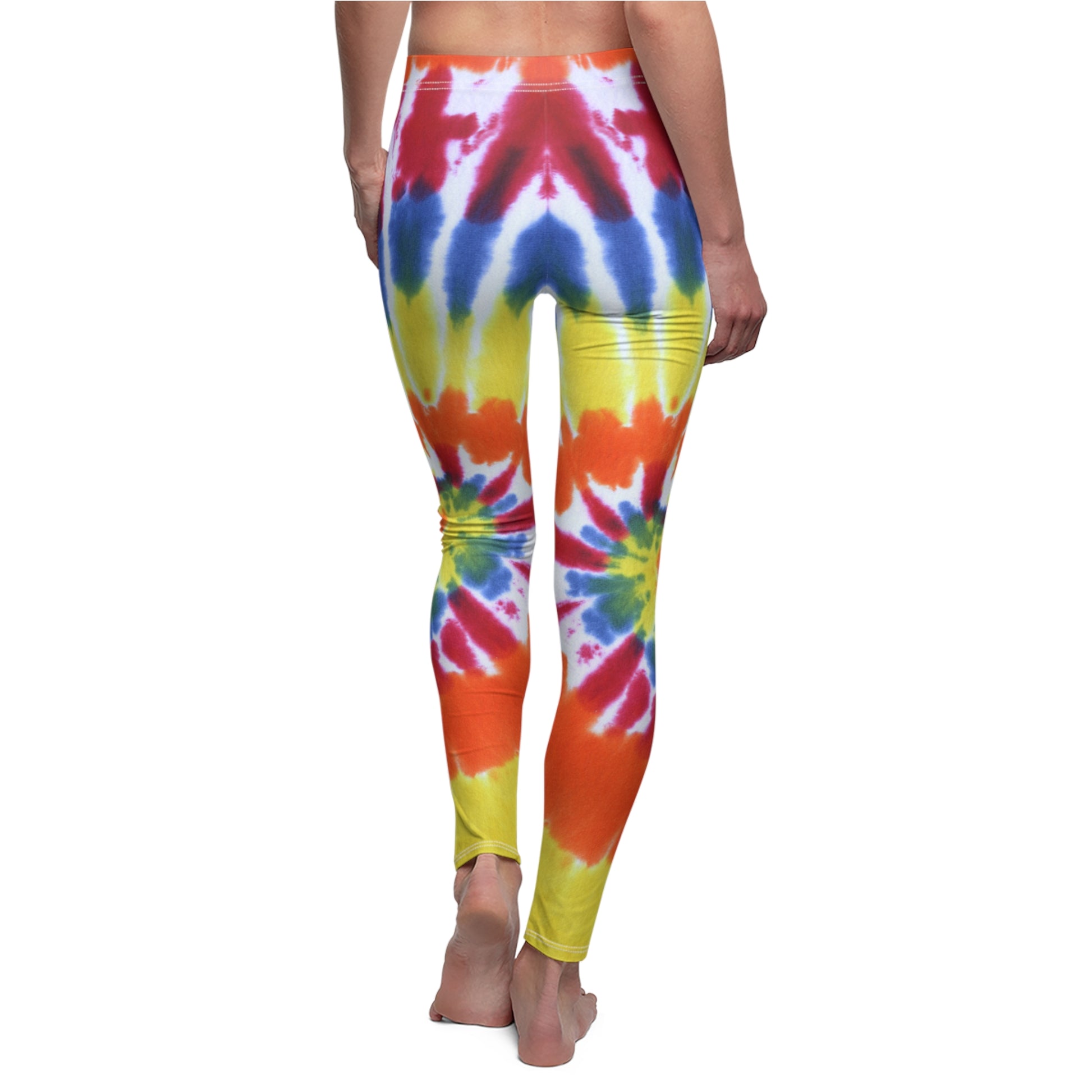 tie-dye tye-dye die-die tie die tye dye leggings capri spandex tights running yoga workout pants woman women colorful rainbow 