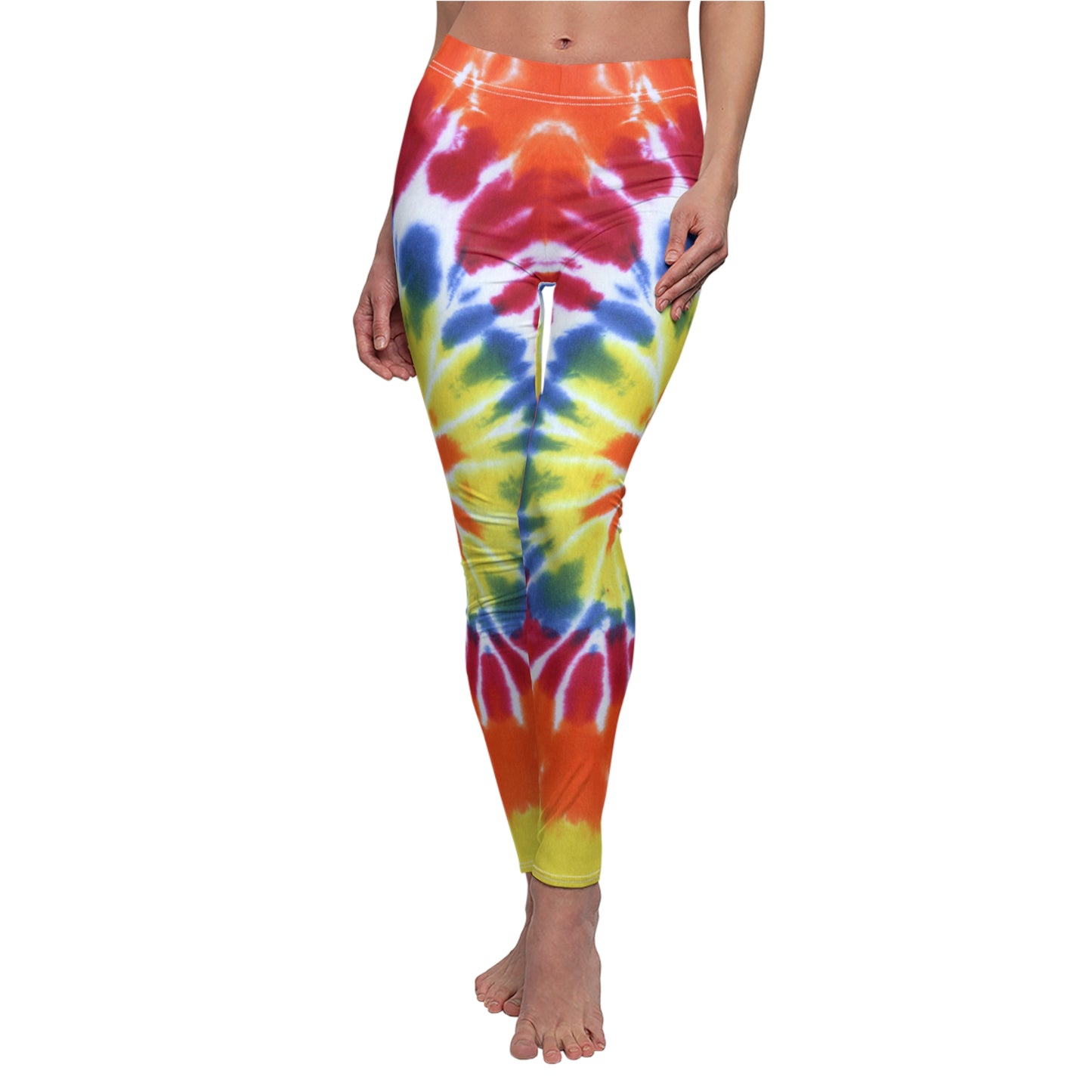 tie-dye tye-dye die-die tie die tye dye leggings capri spandex tights running yoga workout pants woman women colorful rainbow 