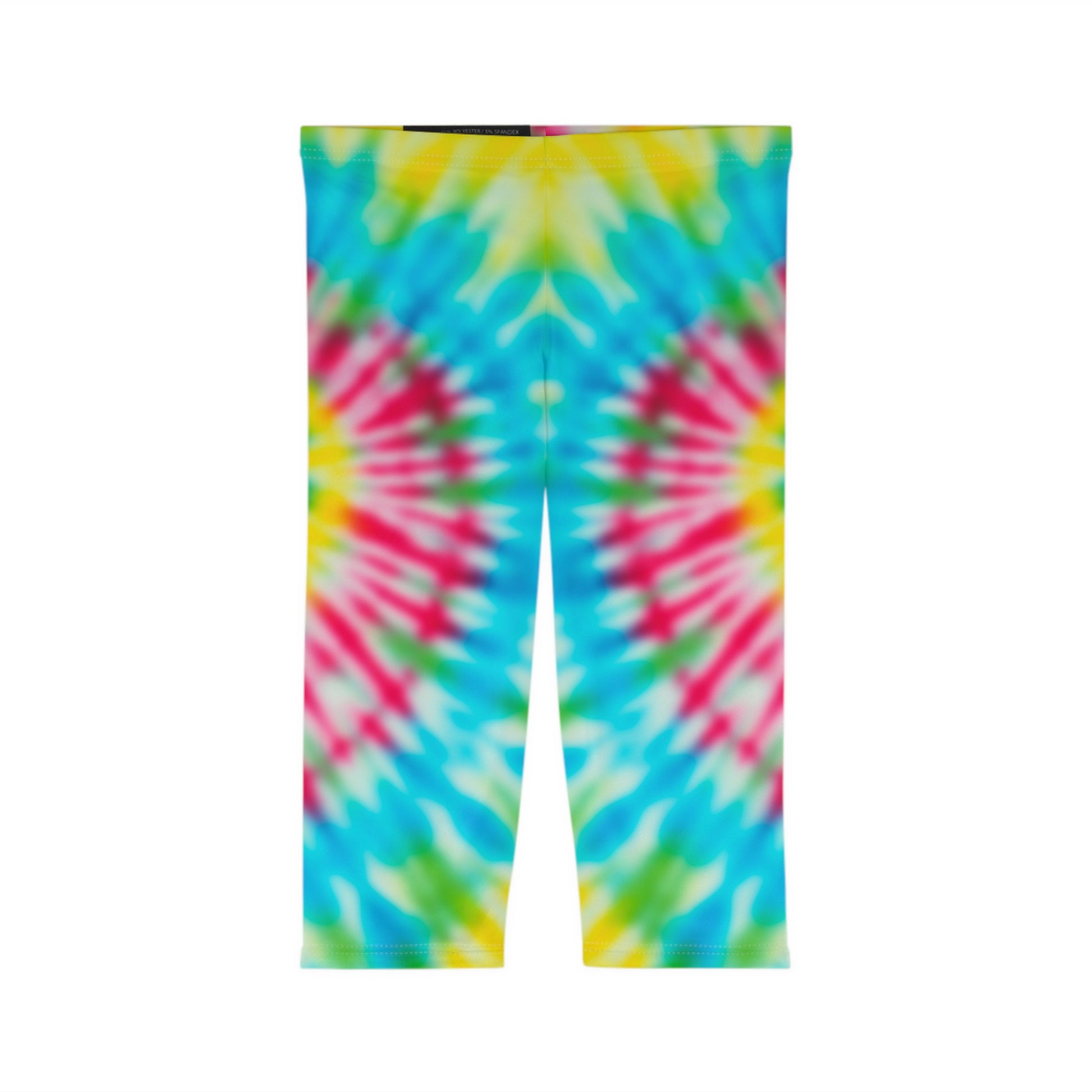 pink blue yellow women woman girl girls tie-dye tye-die tye-dye tie-die tie die tye dye legging capris capri workout shorts pants spandex yoga colorful running 